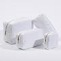 Stock 19 Colors S M L XL Weekly Bride White Nylon Cosmetic Bag Personal Women makeup Toiletry ZipperCheap Pouch Bag Cosmetic