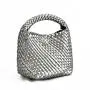 2024 New Braided Bag Fashion Bucket Bag Female Pu Candy Color Shoulder Handbag Trend Child Bag