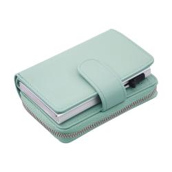 Wholesale Large Capacity Men'S Wallet Leather Automatic Pop Up Metal Anti Theft Tracking Wallet Rfid Card Holder