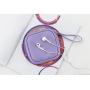 HR386 Modern Minimalist Earphone Storage Bag PU Leather Data Cable Travel Charger Storage Box Portable Jewelry Organizing Bag