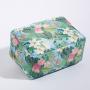 Stock S M L XL 4PCS Nylon Leaves New Summer Cute Travel Gift Tropical Print Makeup Bag Beach Large Toiletry Bags for Womens