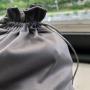 Light Grey Microfiber Drawstring Bag Microfiber Drawstring Packaging Pouch