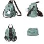 KBW148 2023 New PU Anti-theft Double Shoulder Women Backpack Multifunctional Soft Leather Large Backpack Travel Bag For Ladies