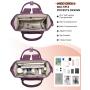 LOVEVOOK 15.6 in Multifunction Smart Backpack For Travelling School Business Laptop Travel Backpack Bag With USB Port for women