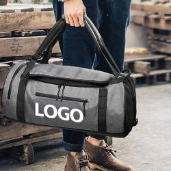 Custom Mens Dry And Wet Separation Waterproof Luggage Travel Gym Fitness Sport Duffle Bag with Shoes Compartment