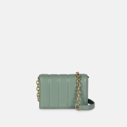 Custom Private Label Bags High Quality Small Size Trendy Ladies Luxury Shoulder Padded Stripe Embossed Woman Shoulder Bags