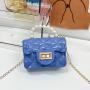2023 New Fashion Litter Girl single chain handbags shoulder bag  pearls kid Candy PVC candy Jelly kids bags for girls