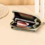 XL118 Imported Long Soft Leather Mini Women's Mobile Phone Bag Korean Shoulder Bag Zip Money Clip Crossbody Bag