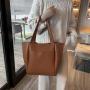 New Large Capacity Shoulder Bag Fashionable Handheld Tote Bag