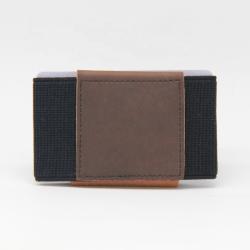 Customized leather mini card holder smart wallet leather rfid blocking slim card holder for men
