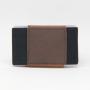 Customized leather mini card holder smart wallet leather rfid blocking slim card holder for men
