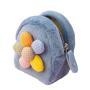 Custom Plush Mini Coin Purse Plush Toy Wallet Cute flower Plush Keychain Purse