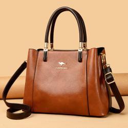 High Quality Soft Leather Handbag Women's Shoulder Crossbody Bag Custom Logo Messenger Bag Large Capacity Tote Bag for Women