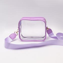 Fashion Mini Shoulder Bag Candy Color Shoulder Bag Clear Jelly Clutch Purse Transparent Handbag For Summer Holiday