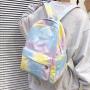 Hot product new large capacity lightweight student schoolbag women gradient nylon backpack