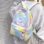 Hot product new large capacity lightweight student schoolbag women gradient nylon backpack