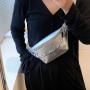 HR604 Women Chest Bag New Fashion Personalized Chain Hardware Decoration Girls' One Shoulder Crossbody Bag Versatile Waist Bag