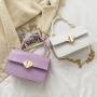 Popular Purses Pu Leather Messenger Shoulder Bag Single Shoulder Messenger Bag Handbag for Women