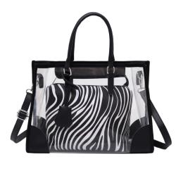 Customized Wholesale Popular Fashion Transparent Clear PVC Tote Beach Bag Ladies Shoulder Bag Women Handbags