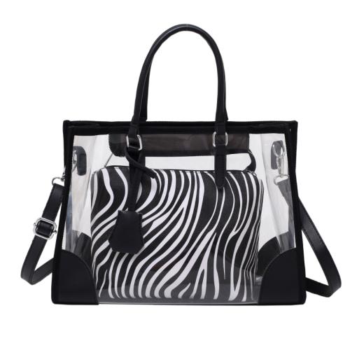Customized Wholesale Popular Fashion Transparent Clear PVC Tote Beach Bag Ladies Shoulder Bag Women Handbags