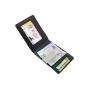 Slim card wallet RFID blocking carbon fiber leather wallet for men