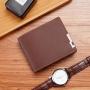 Men's Korean Version Iron Side Short Wallet Waterproof Horizontal Multi-Card Trend Card Bag Open Closure Type