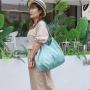 ZWY257 New Fashion Folding Large Capacity Shopping Bag Polyester Recyclable Drawstring Eco Bag Outdoor Lightweight Organizer