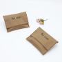 Customized Brown Cotton Twill Envelope Wallet Gift Packaging Bags Small Envelope Cotton Jewelry Pouch