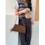 Factory Wholesale Simple Style Shoulder Bag PU Leather Spaghetti Strap Bag Cheap Hundred Bags for Women