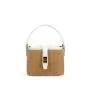 Summer Straw Beach Bags Fashion Woven Grass Bucket Bag Luxury Leather Ladies Handbag