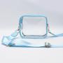 Fashion RTS Stadium Approved Candy Color Crossbody Clear PVC Bag Messenger Bag Clear Purse Transparent Shoulder Sling Bag