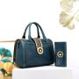 Ladysky top selling pillow shoulder Ladies Bag set of two Hand Bags Luxury  Women high quality designer PU crocodile bags 29cm