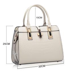 Classic Temperament Women's Bag Fashion Leisure Crocodile High Texture Women's Handbag Pu Large Capacity Messenger Bag
