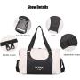 Duffle Weekend Bag Women Overnight Travel Bag Carry On Workout Gym Trip Duffle Bag with Shoes Compartment