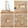 LOVEVOOK 15.6 In Leather Work Laptop Tote Bag with Clutch for Women Large Capacity Office Purse Computer Briefcase Shoulder Bag