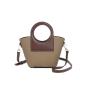 2024 Women Canvas Handbags For Ladies Scarf Hand Bags With Microfiber Leather Handle Strap Design