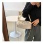2023 New Solid Color Fashion Handbag Popular Women's Bag China Wholesale PU Ladies Shoulder Bag Open Pillow Handbag