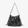 Large capacity soft leather tote bags fashion silver handbag sling bag luxury handbags for women