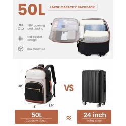 LOVEVOOK 2024 Hot sell 40L Large Travel Backpack Carry On Backpack Hiking Backpack Waterproof Outdoor Sporting Rucksack unisex
