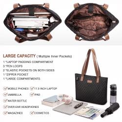 2022 LOVEVOOK wholesale Casual bag Multifunction Oxford ladies shoulder bags 2pc handbags sets 15.6in laptop women tote bags