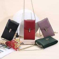 2022 OEM Bolso Dama Custom Logo Women Small Shoulder Crossbody Mobile Cell Phone Bags Purses Wallet With Card Holder For Girls
