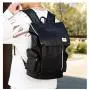 ZR914 Men's Backpack High Quality Student PU Leather Laptop Bag USB Charging Waterproof Custom Logo Travel Women's Backpack