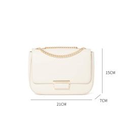 New Style PU Leather Shoulder Bag Metal Chain Cross Body Bag Fashion Ladies OEM ODM Handbag