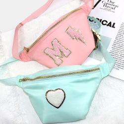 Keymay Hot Sale RTS Stock Adjustable Shoulder Strap Multi-color Fashion Waist Bag Large Fanny Packs Nylon Crossbody Bag Women