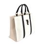 Custom Printed Logo Handbags Wholesale Handbag Set Tote Bags and Purse Black And White Handbag Set