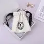 Custom Logo Printing Brush Canvas Jewelry Necklace Bag Drawstring Luxury Cotton Canvas Mini Jewelry Pouch