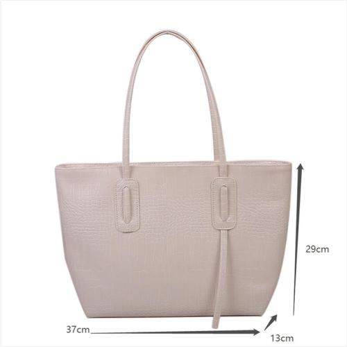 Gelory Customized Ladies Shopping Hand Bag Large Capacity PU Leather Tote Handbags Women Shoulder Bags