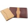 RFID blocking leather card holder bifold wallet credit card holder genuine leather bifold card holder for men