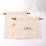 Eco Custom Logo Printing Large Cotton Coin Rice Tea Packing Dust Bag Soild Organic Muslin Cotton Drawstring Pouch