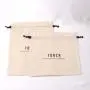 Eco Custom Logo Printing Large Cotton Coin Rice Tea Packing Dust Bag Soild Organic Muslin Cotton Drawstring Pouch